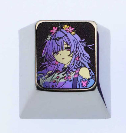 Honkai: Star Rail, 1U Castoriuce Titanium Alloy Personalized Keycaps, Anime Game Decorative Keycaps, Metal Carving Art Keycaps
