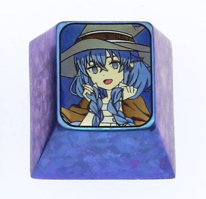 Mushoku Tensei, Quest of Memories, 1U titanium alloy personalized keycaps, anime and game character decoration keycaps