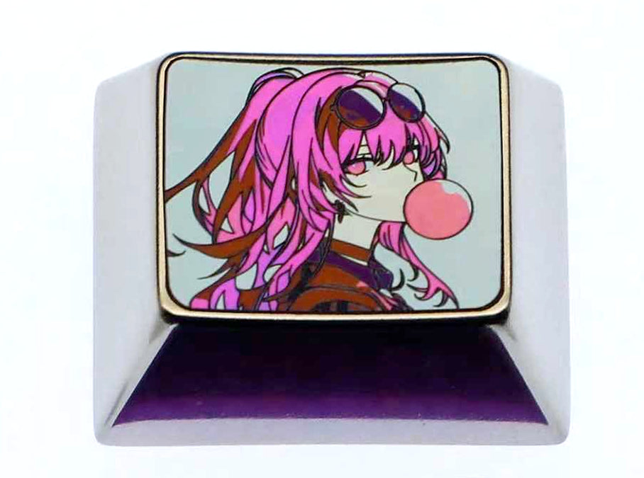 Honkai: Star Rail, Kafka theme, 1.25U titanium alloy personalized keycap decoration keycap, mechanical keyboard metal carving art keycap