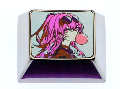 Honkai: Star Rail, Kafka theme, 1.25U titanium alloy personalized keycap decoration keycap, mechanical keyboard metal carving art keycap
