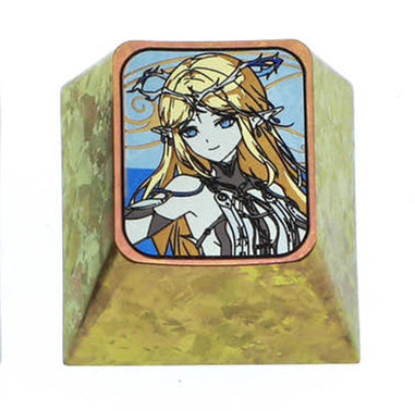 Wuthering Waves, 1U titanium alloy personalized keycaps, metal carved keycaps around anime and game characters