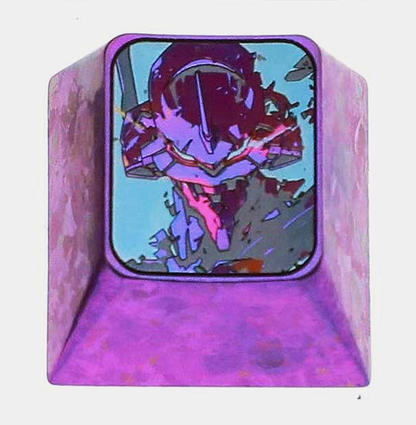 EVA, EVANGELION-01, EVANGELION-08 Production Model, 1U titanium alloy precision carved personalized keycaps