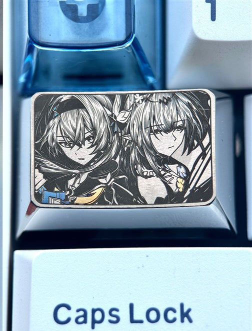 Honkai, Firefly 1.5U titanium alloy personalized keycaps, creative keycaps for anime and games, mechanical keyboard decoration replacement keycaps