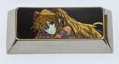 EVA， Asuka, titanium alloy TAB, CAPS, SHIFT, personalized keycap combination, anime character peripheral keycap series
