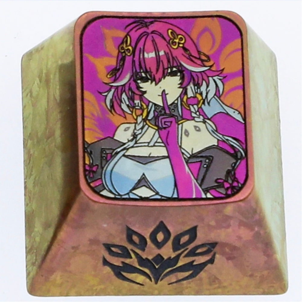 Wuthering Waves, 1U titanium alloy personalized keycaps, metal game anime character keycaps