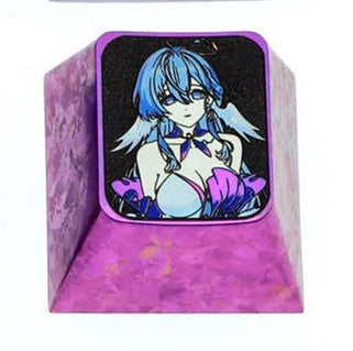 Honkai：Star Rail， Two 1U titanium alloy personalized keycaps, metal creative carved keycaps for anime and gaming peripherals