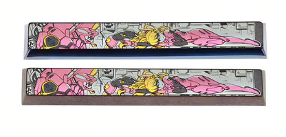 EVA， Asuka, 6.25U/7U Spacebar Titanium Alloy Personalized Keycaps, Metal Keycaps Surrounding Anime and Game Characters
