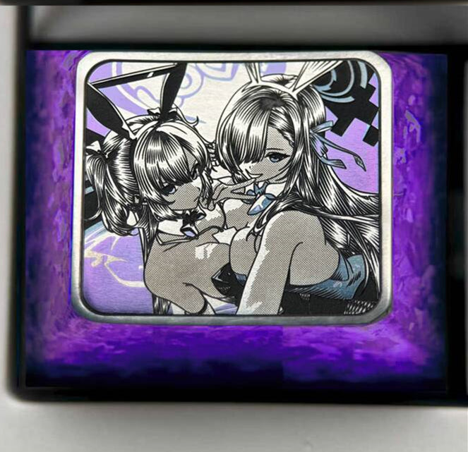 Blue Archive The Animation, 1.25U Titanium Alloy Personalized Keycaps, Anime Game Culture Creative Metal Carving Decorative Keycaps