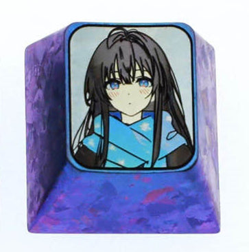Yukinoshita Yukino, 1U titanium alloy personalized keycap, anime and game character creative art keycap