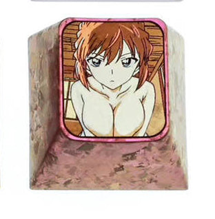 Detective Conan and Anita Hailey, two unique 1U titanium alloy keycaps, metal creative keycaps for anime and game characters.