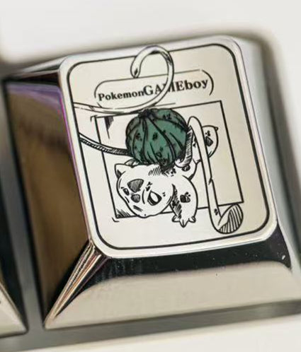 Pok é mon series, WASD/directional key combination, precision titanium alloy personalized keycaps, innovative metal decorative keycaps for anime and games