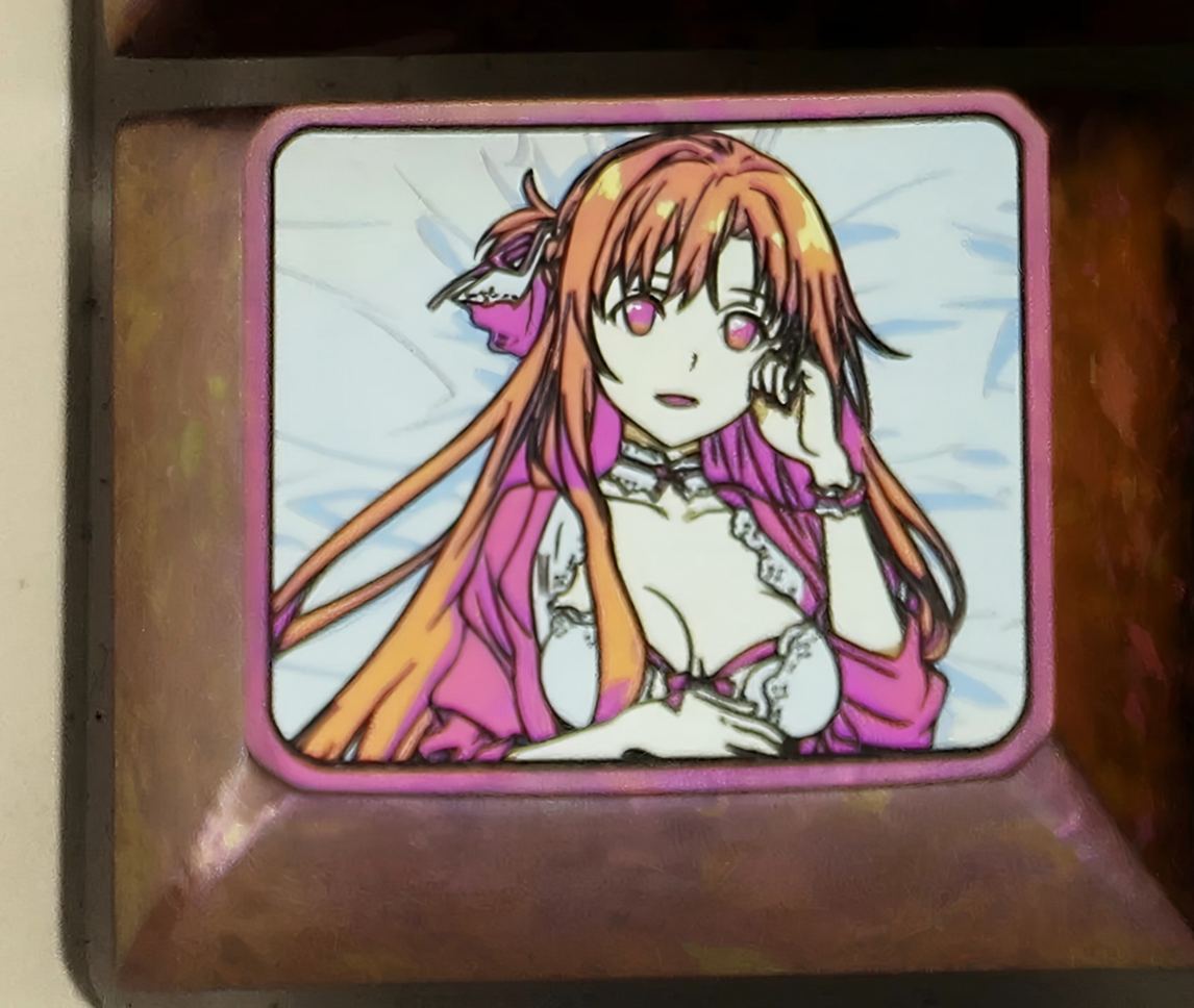 Sword Art Online，YuukiAsuna，Alice， Single piece, set collection. Titanium alloy personalized keycaps, metal peripheral keycaps for anime and game characters