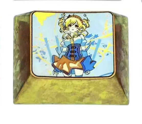 Puella Magi Madoka Magica，1U、1.25U、2.25U、6.25U、7U， Titanium alloy personalized keycaps