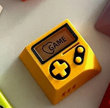 Game boy, 3D printed resin material personalized keycap, game themed translucent decorative keycap