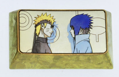 Naruto, 1U/1.75U titanium alloy metal personalized keycaps, decorative keycaps, anime character keycaps