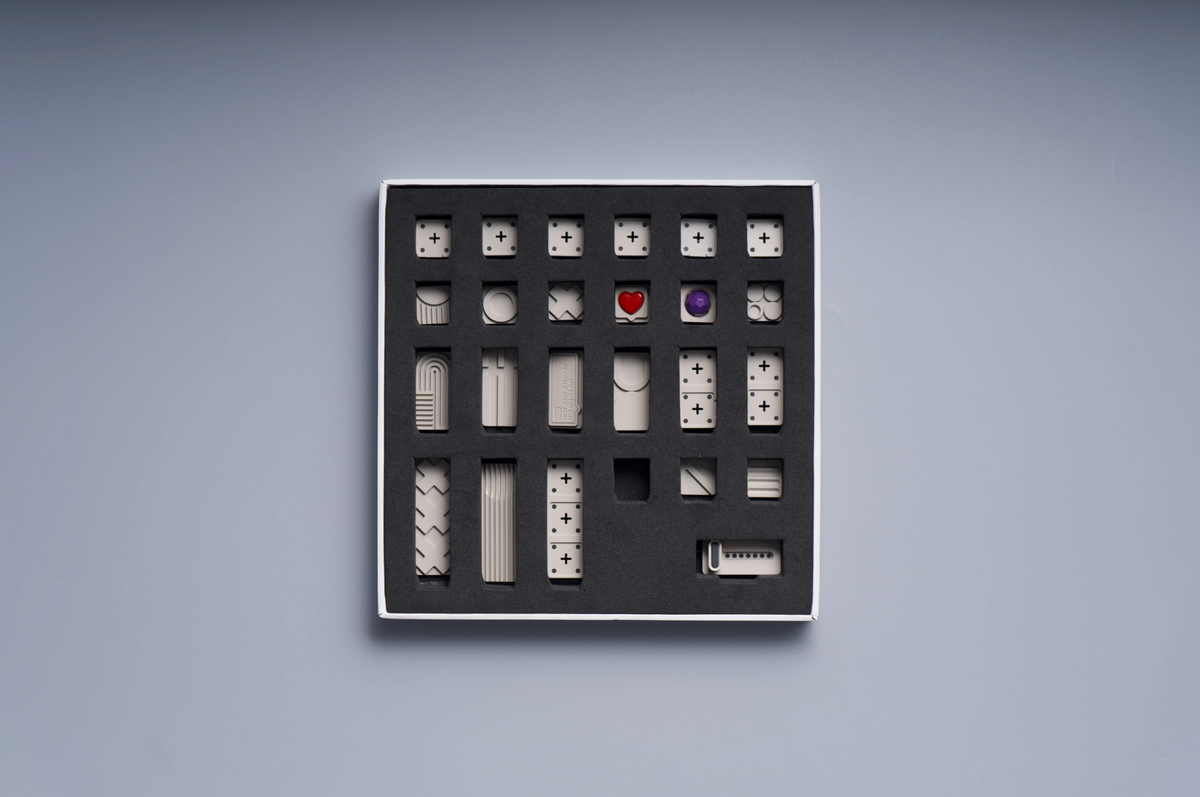 SH2PE Vera Metal Personalized Keycap Combination Set, Metal Simple Pattern Decorative Keycaps