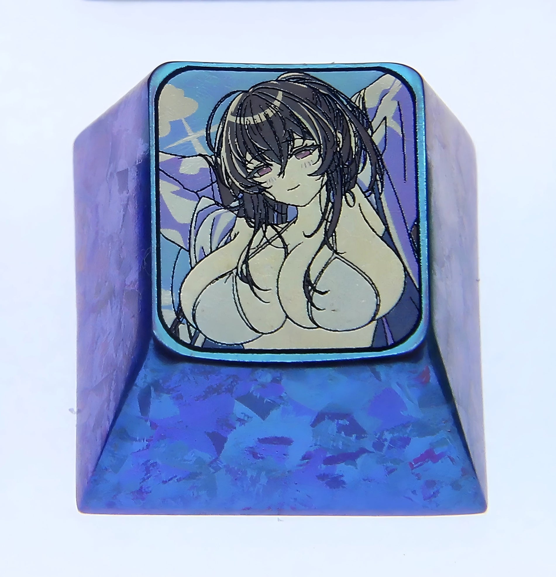 Azur Lane, 1U titanium alloy personalized keycaps, metal material anime game peripheral keycaps