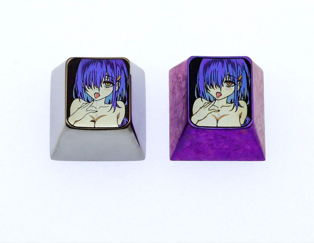 Maple, 1U titanium alloy personalized keycap, anime and game character peripheral decorative art customized keycap