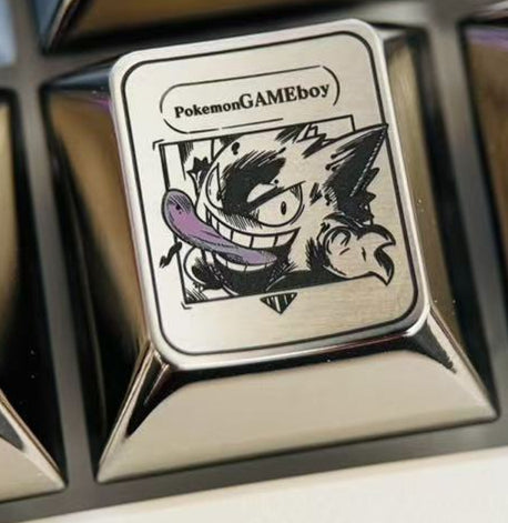 Pok é mon series, WASD/directional key combination, precision titanium alloy personalized keycaps, innovative metal decorative keycaps for anime and games