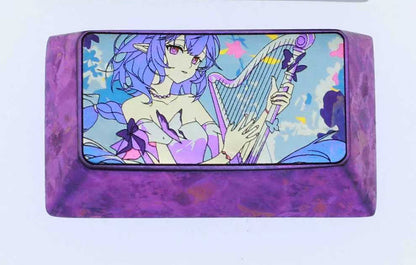 Honkai: Star Rail, 1.75U (TAB, Shift) Castor titanium alloy personalized keycaps, anime game decorative keycaps, metal carving art keycaps
