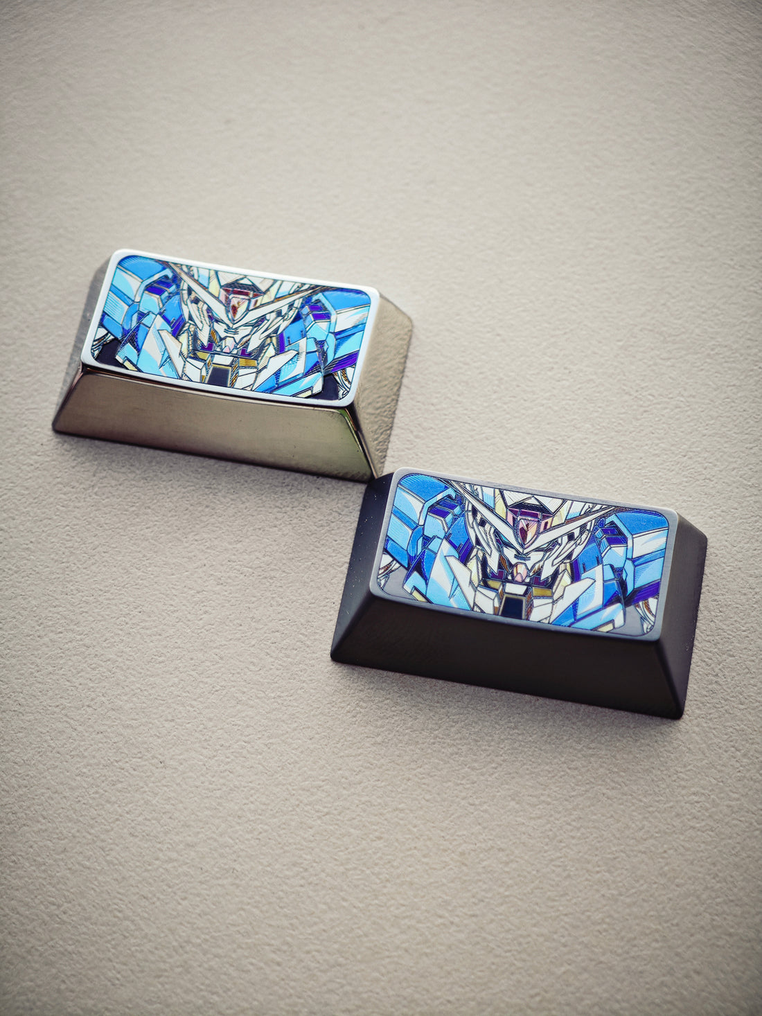 Titanium alloy personalized keycap, 1.75U GUNDAM 00, metal decorative keycap