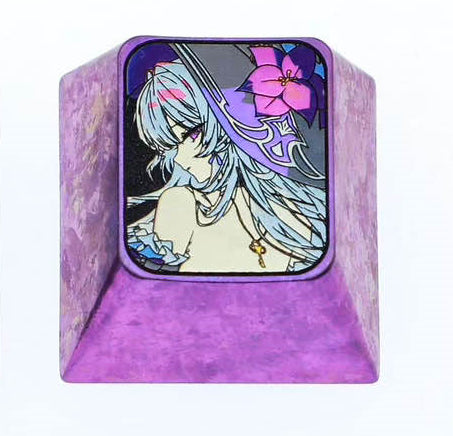 Honkai: Star Rail, Herta, 1U titanium alloy personalized keycaps, metal decorative art keycaps, gaming keycaps