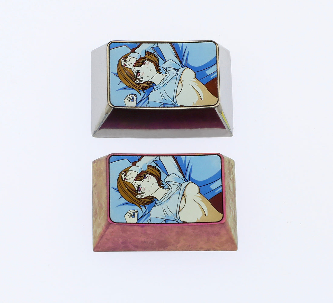 Noctchill, 1.5U (tab) titanium alloy personalized keycaps, anime character decorative keycaps, metal art keycaps