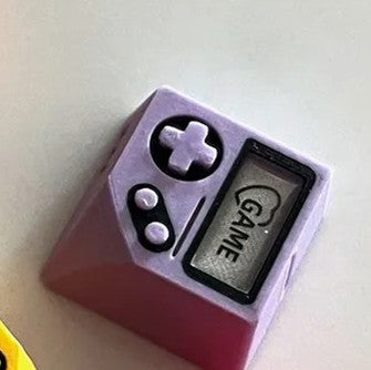 Game boy, 3D printed resin material personalized keycap, game themed translucent decorative keycap