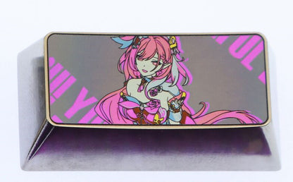 Honkai Impact 3, Elysia, 1U/1.5U/2U titanium alloy personalized keycaps, anime and game cultural and creative decorative keycaps