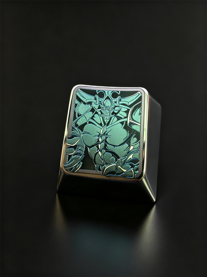 Yu-Gi-Oh! Official Card ，The God of Obelisk，1 U titanium alloy personalized keycaps, anime and game culture creative art keycaps, mechanical keyboard decorative keycaps