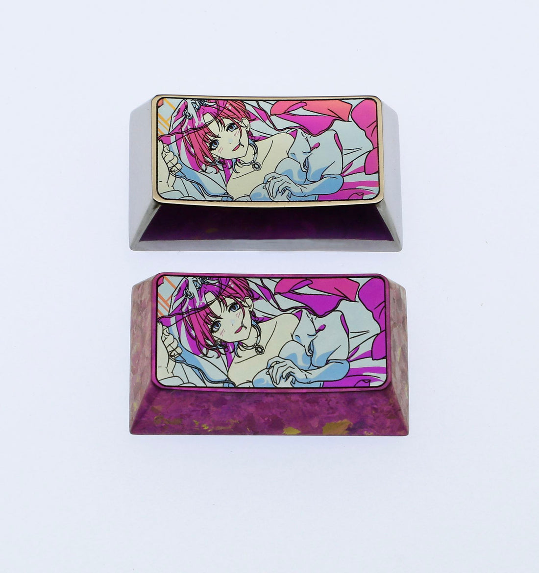 noctchill， Titanium alloy 1.75U personalized keycaps, metal decorative keycaps, keyboard customized keycaps
