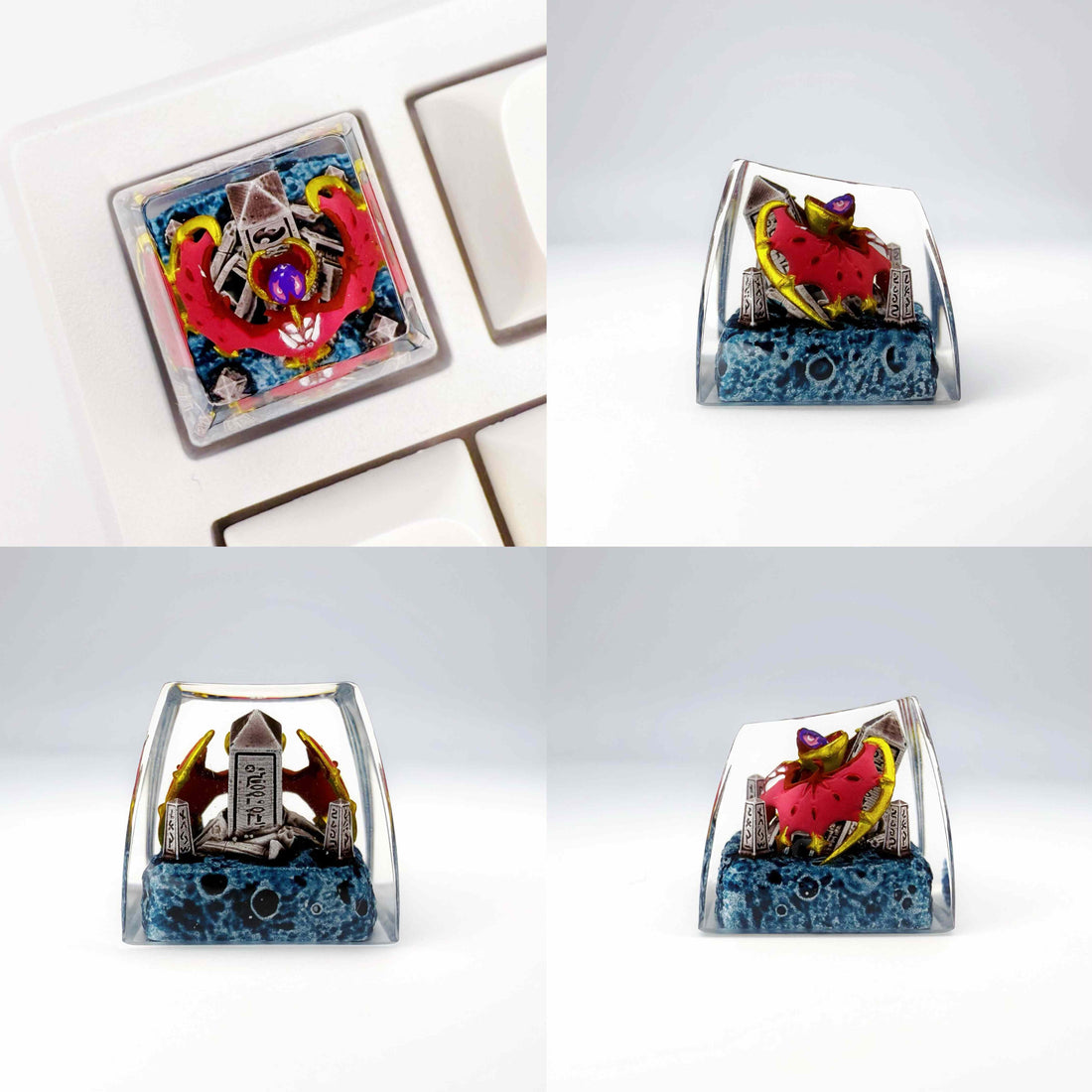 Pok é mon Mythical Beast Collection, Crystal Drops of Glue Material Artisankeycaps, Anime, Game, Culture, Creativity, Peripheral Decoration, Personalized Keycaps