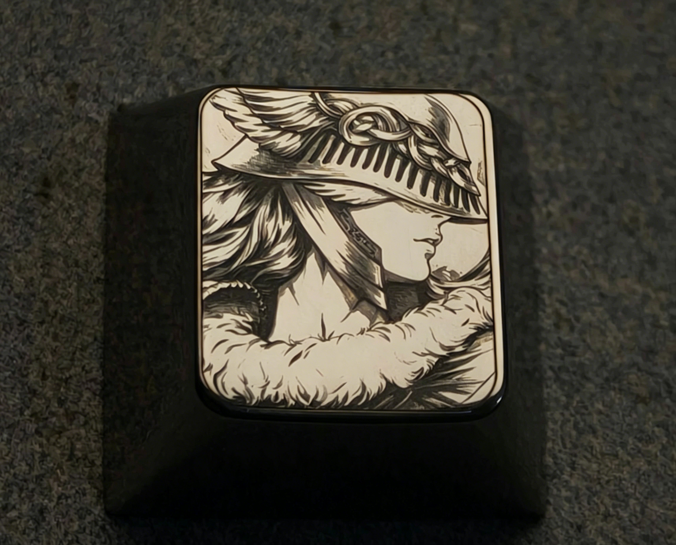 Elden Ring, Malenia, 1U titanium alloy personalized keycaps, anime, gaming, cultural and creative mechanical keyboard decorative keycaps