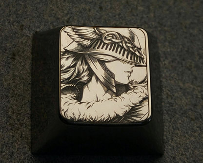 Elden Ring, Malenia, 1U titanium alloy personalized keycaps, anime, gaming, cultural and creative mechanical keyboard decorative keycaps