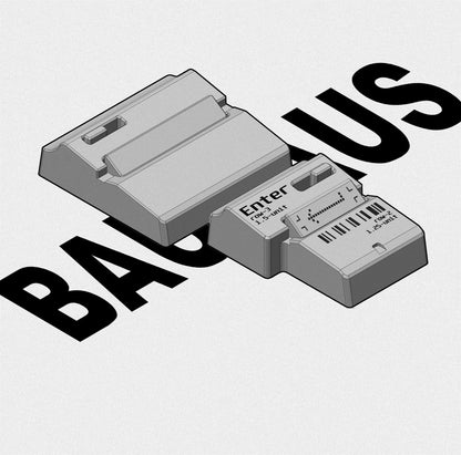 Bauhaus metal keycaps personalized keycaps, 7 ISO/ return key/4U  cultural creative keycaps, mechanical keyboard art decorative keycaps