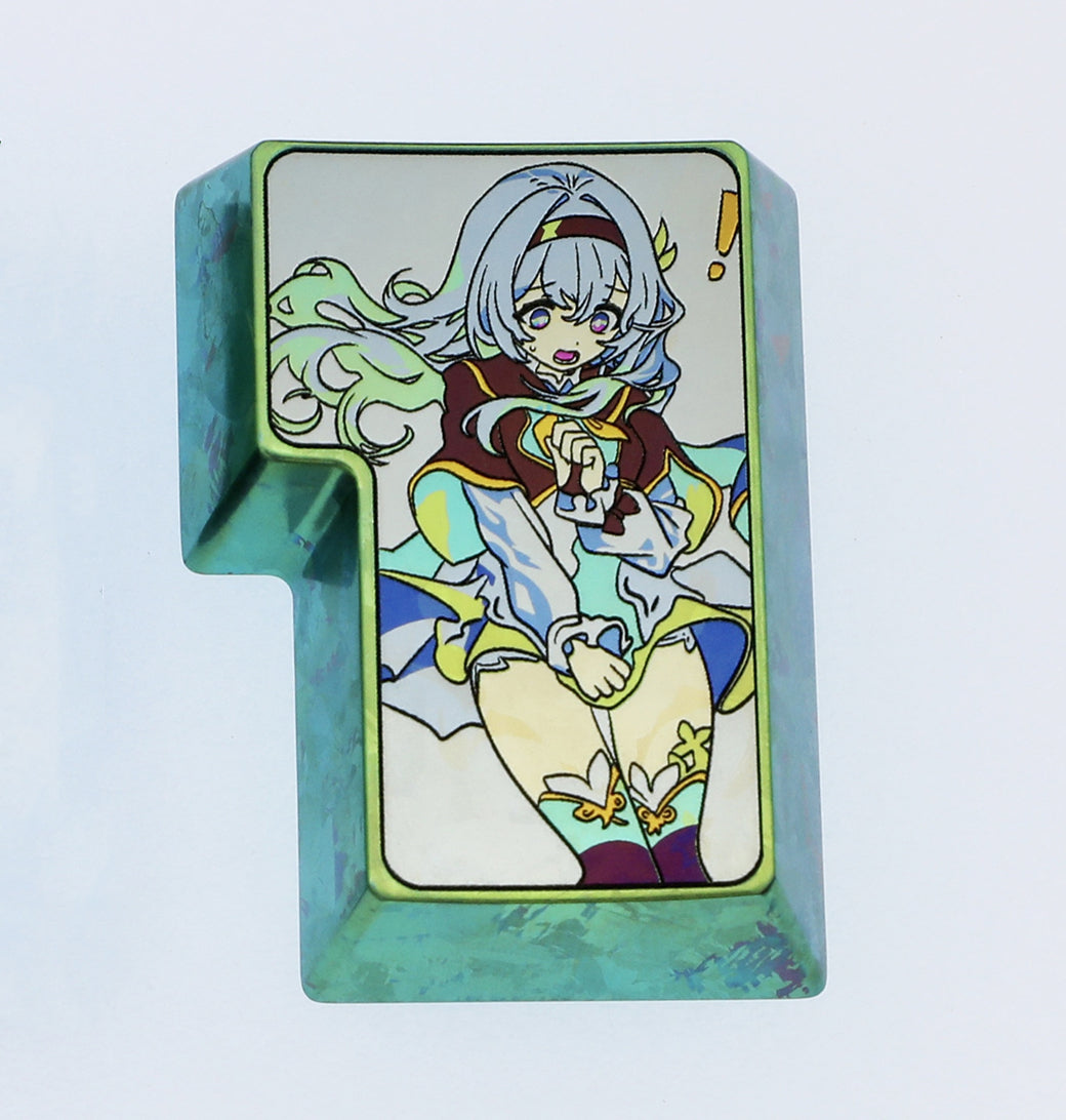 Firefly, iso Enter titanium alloy carved personalized keycaps, mechanical keyboard decorative keycaps.