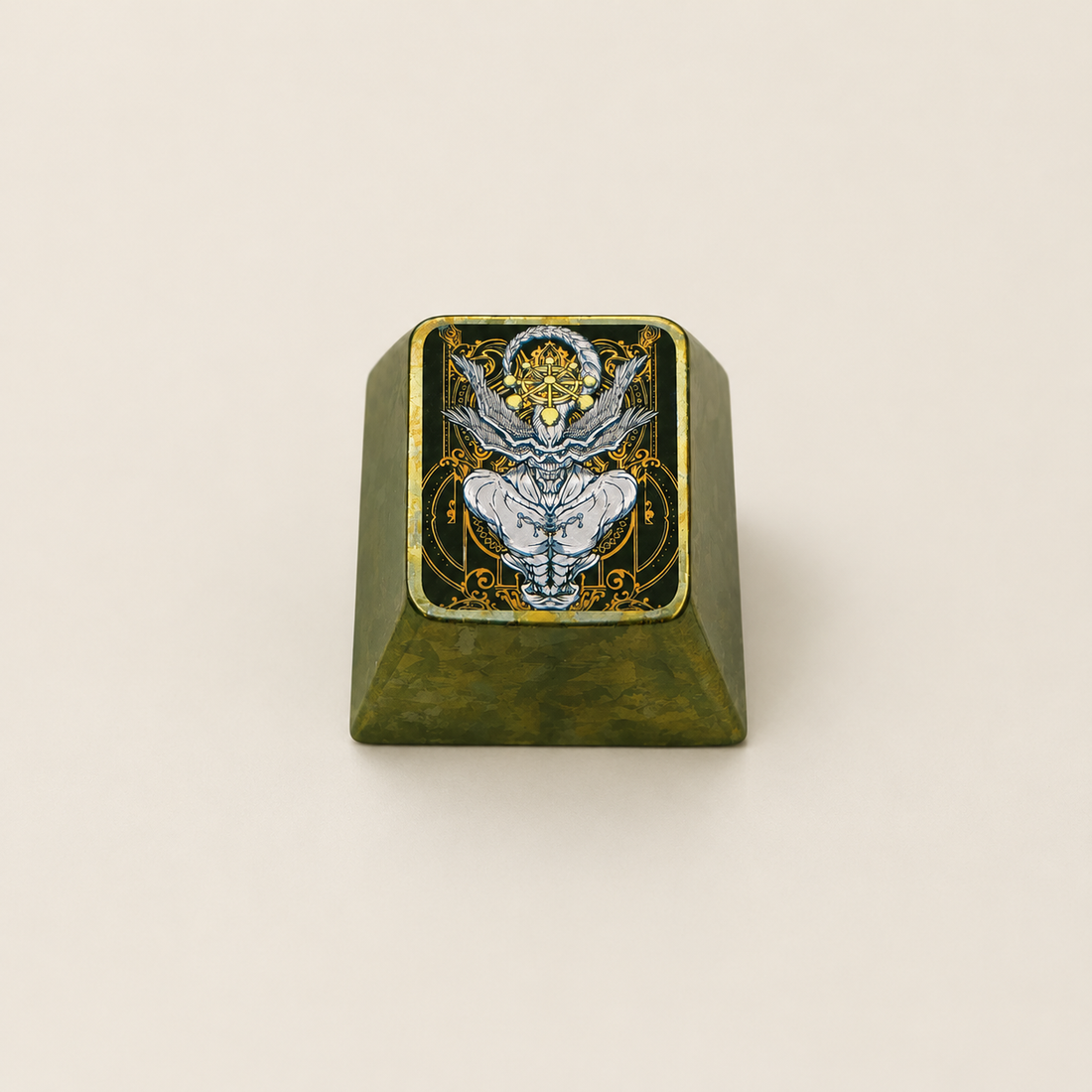 Jujutsu Kaisen，Makora，1 U titanium alloy personalized keycaps, anime and game cultural creative keycaps, mechanical keyboard decorative keycaps