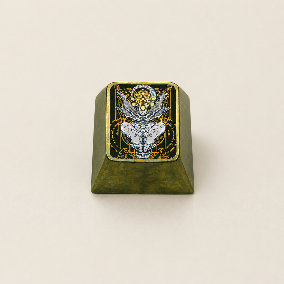 Jujutsu Kaisen，Makora，1 U titanium alloy personalized keycaps, anime and game cultural creative keycaps, mechanical keyboard decorative keycaps