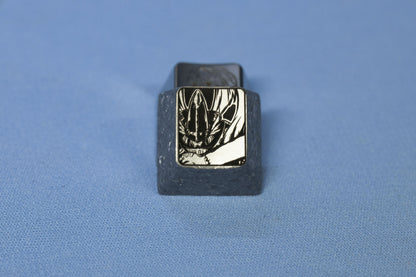 Digimon Adventure, Angemon, Greymon, 1U titanium alloy personalized keycaps, metal decorative keycaps for anime and gaming peripherals