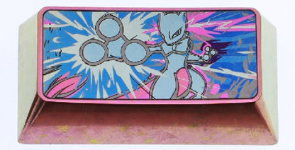 Pok é mon series, 1.75U Pikachu, 2UMwtwo, 2.25U Moltres, titanium alloy personalized keycaps, anime and game metal material decorative keycaps