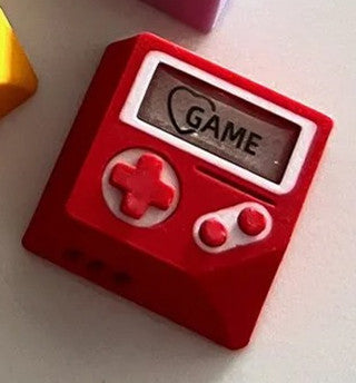 Game boy, 3D printed resin material personalized keycap, game themed translucent decorative keycap