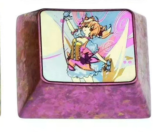 Puella Magi Madoka Magica，1U、1.25U、2.25U、6.25U、7U， Titanium alloy personalized keycaps