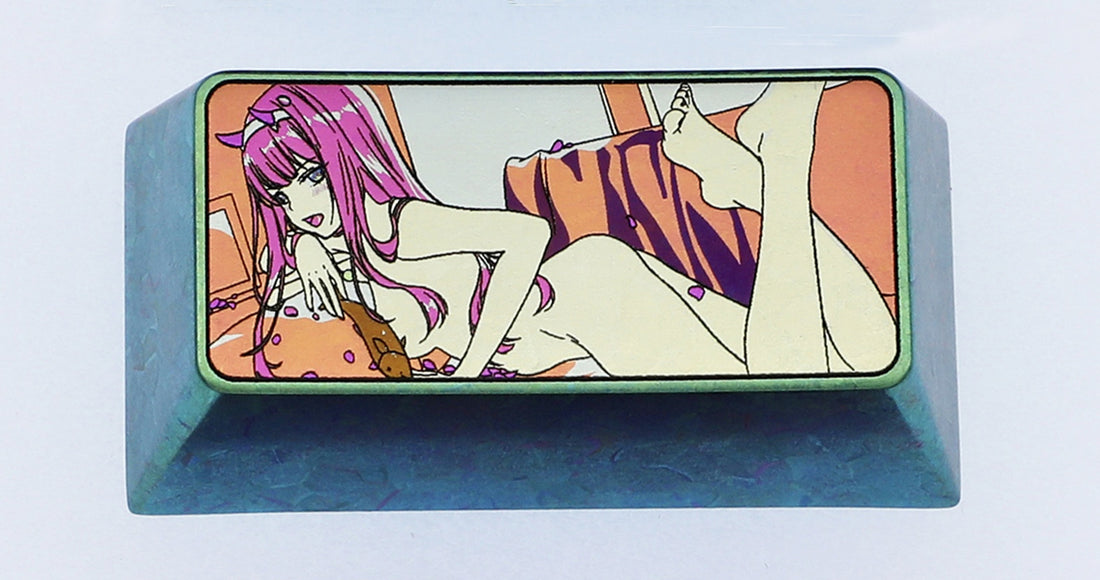DARLING in the FRANXX 02, Colorful titanium alloy 2U carved keycaps, personalized keycaps