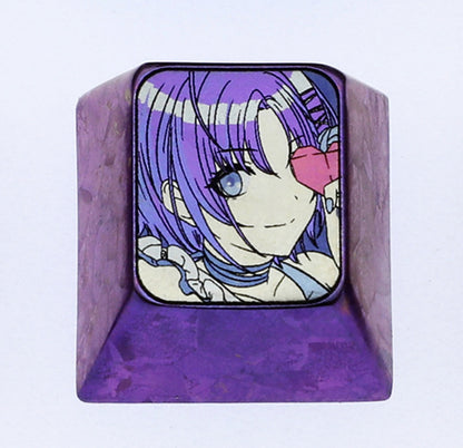 THE  iDOLM@STER SHINY COLORS, 1U titanium alloy carved personalized keycaps, mechanical keyboard metal decorative keycaps