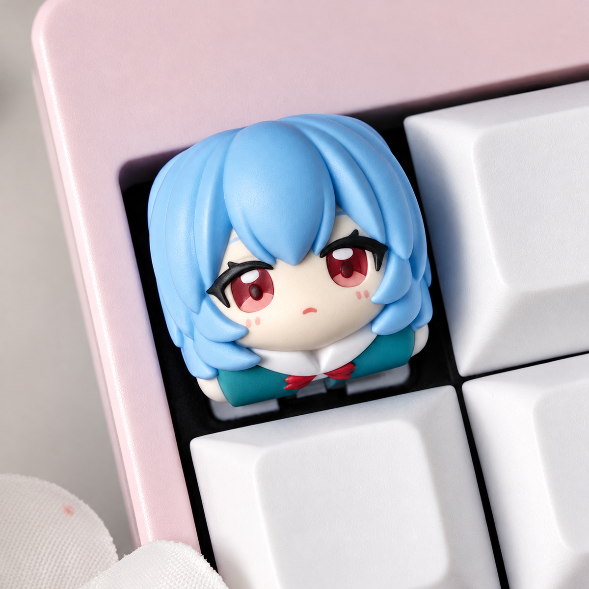 EVA cartoon main character design cute cartoon style resin molded personalized keycaps, mechanical keyboard resin decorative keycaps