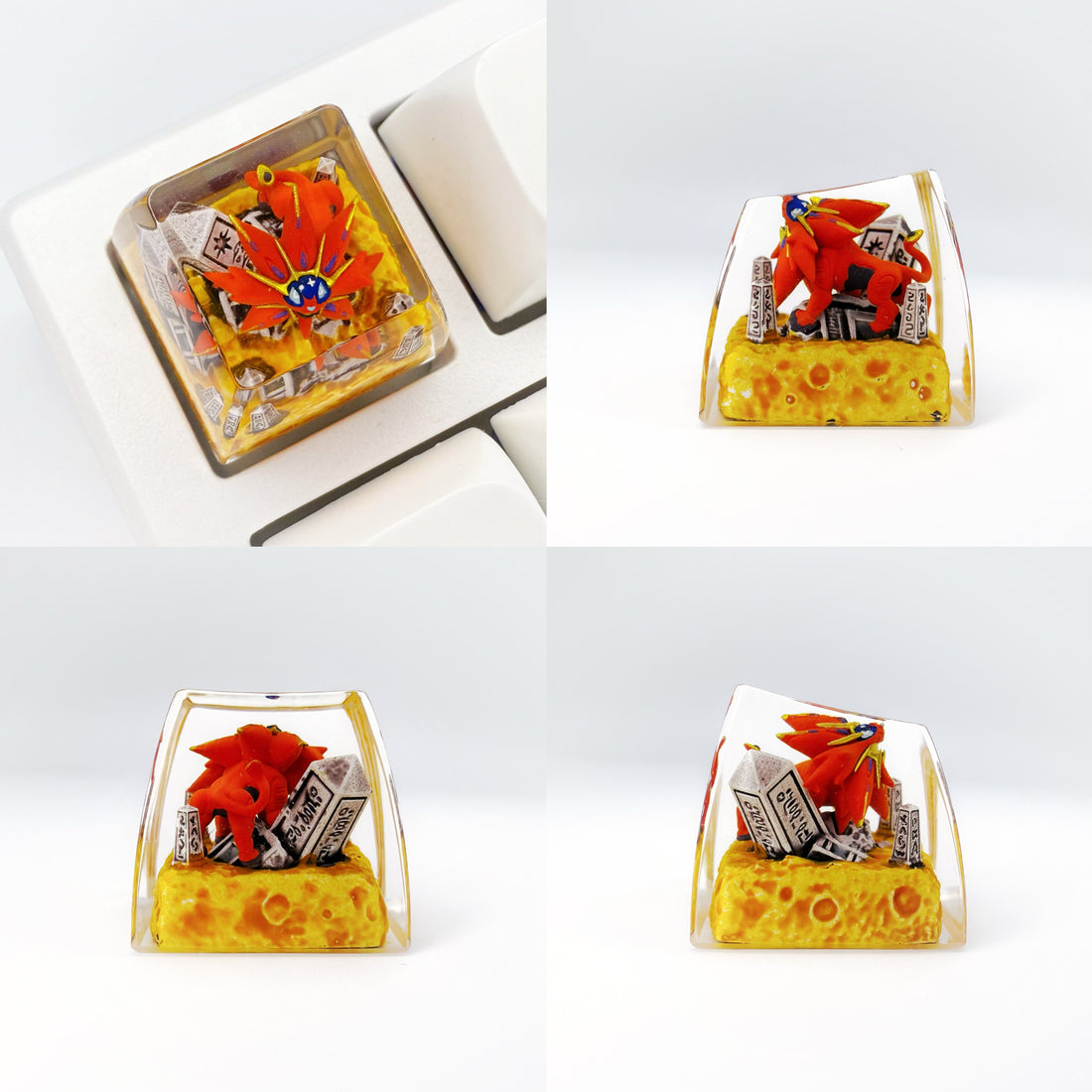 Pok é mon Mythical Beast Collection, Crystal Drops of Glue Material Artisankeycaps, Anime, Game, Culture, Creativity, Peripheral Decoration, Personalized Keycaps