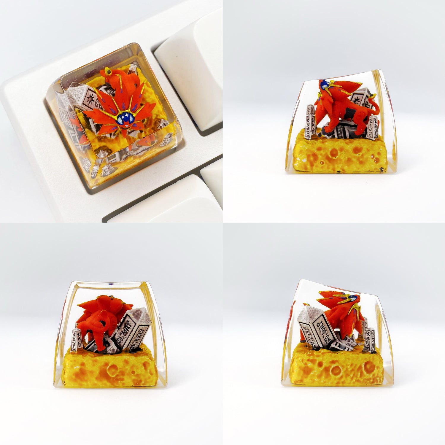Pok é mon Mythical Beast Collection, Crystal Drops of Glue Material Artisankeycaps, Anime, Game, Culture, Creativity, Peripheral Decoration, Personalized Keycaps