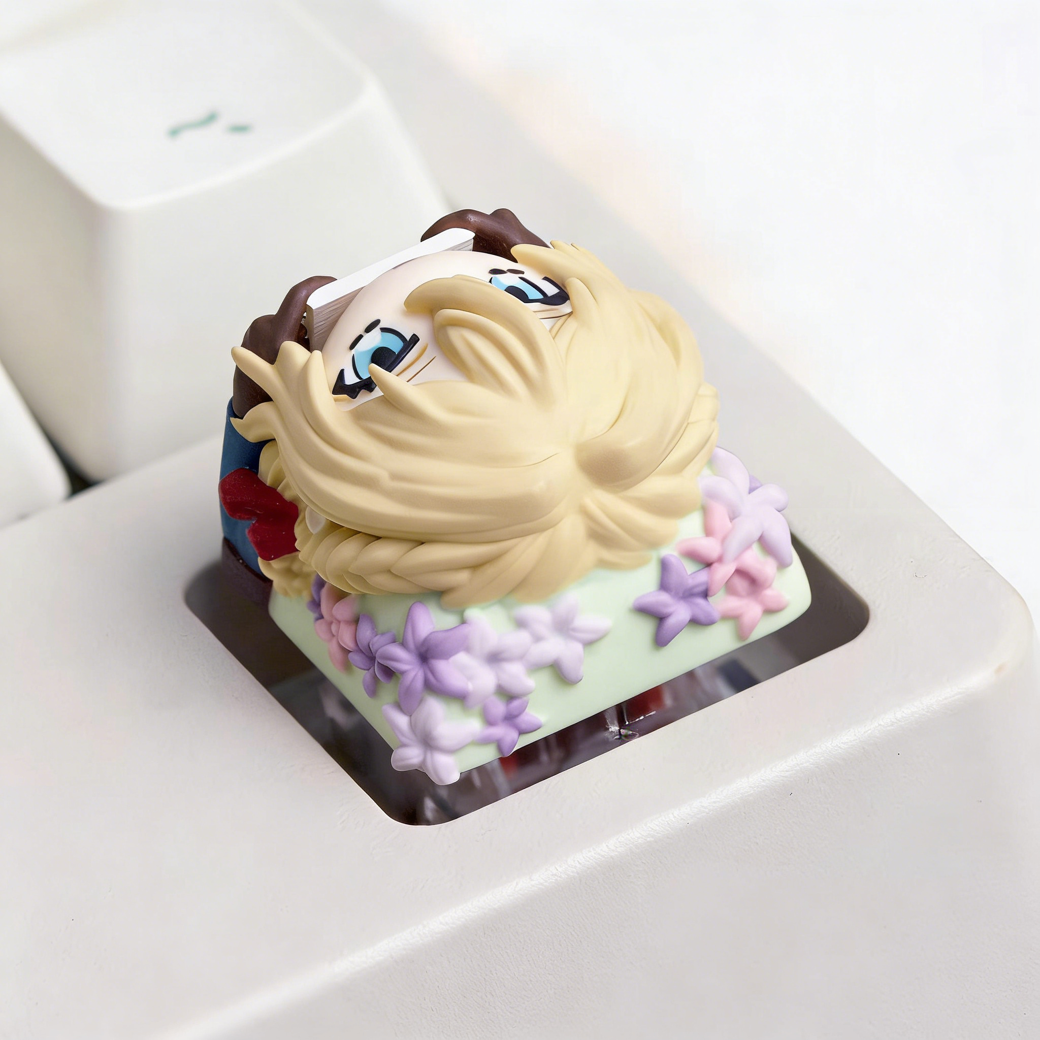 Violet Evergarden theme, multi-color resin personalized keycaps, anime and game culture peripheral decorative keycaps