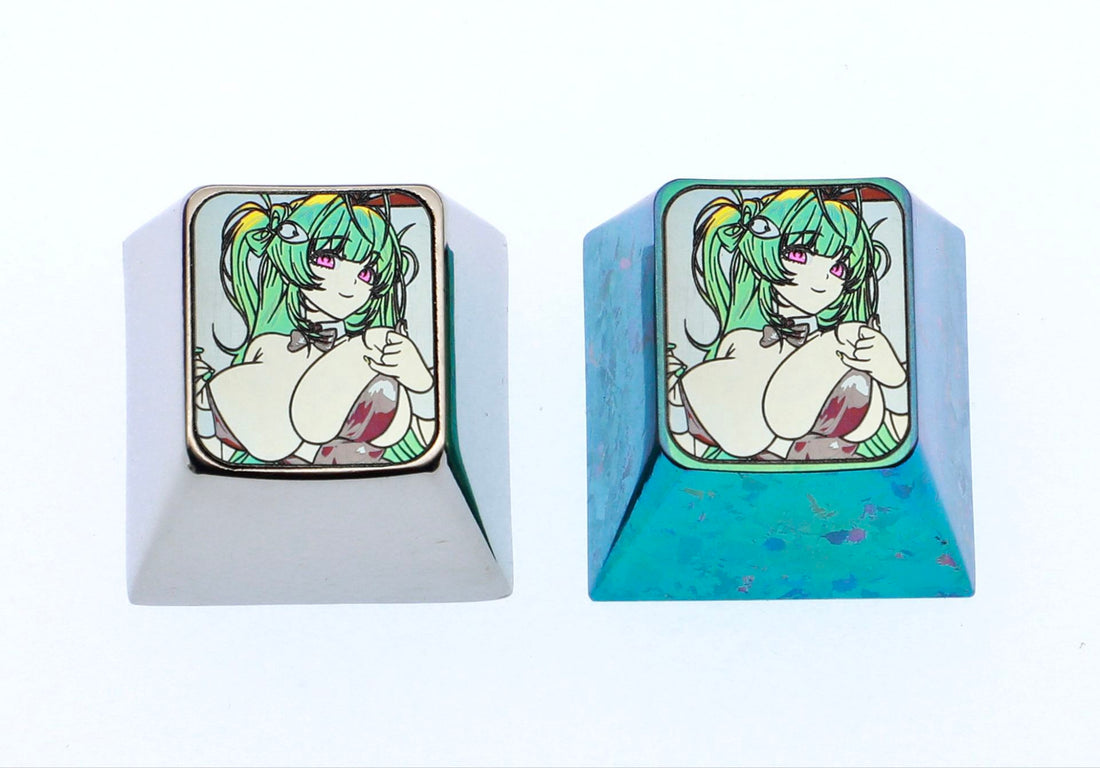 NIKKE: The Gods of Victory, 1U titanium alloy personalized keycaps, anime and game metal decorative art keycaps