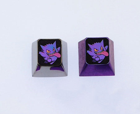 Gengar 1U full body, titanium alloy metal personalized keycaps, keyboard decorative keycaps